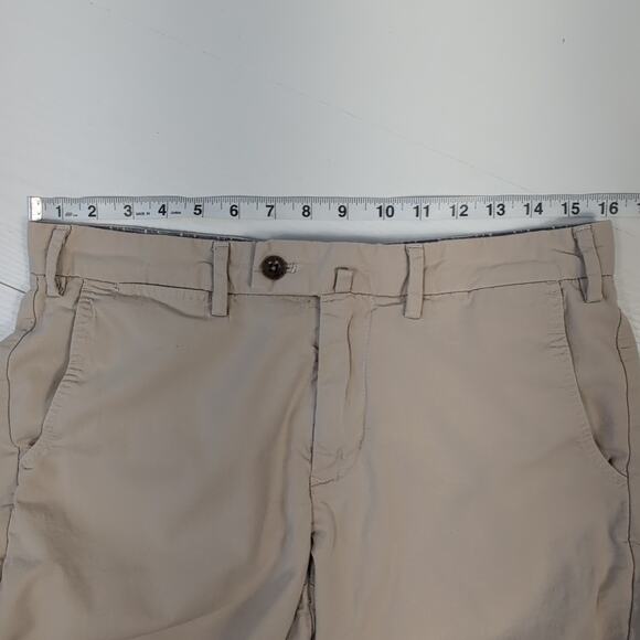 GANT Men's W31 Beige Chino Shorts Casual Cotton Stretch Flat Front Classic - Picture 5 of 16